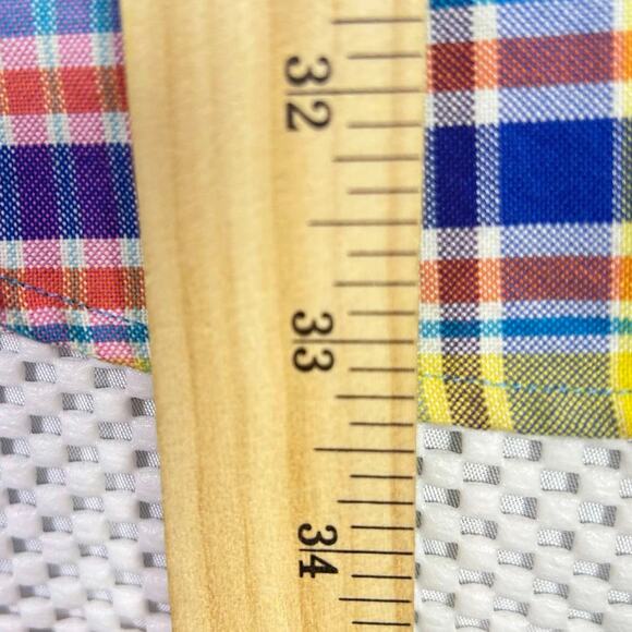 Ralph Lauren Plaid Button Down Shirt Men's L Old Money Preppy Flesh Pony Y2K - Picture 6 of 8